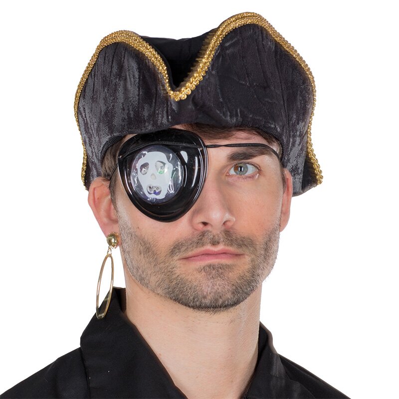 Piratenaugenklappe LED inkl. Batterien