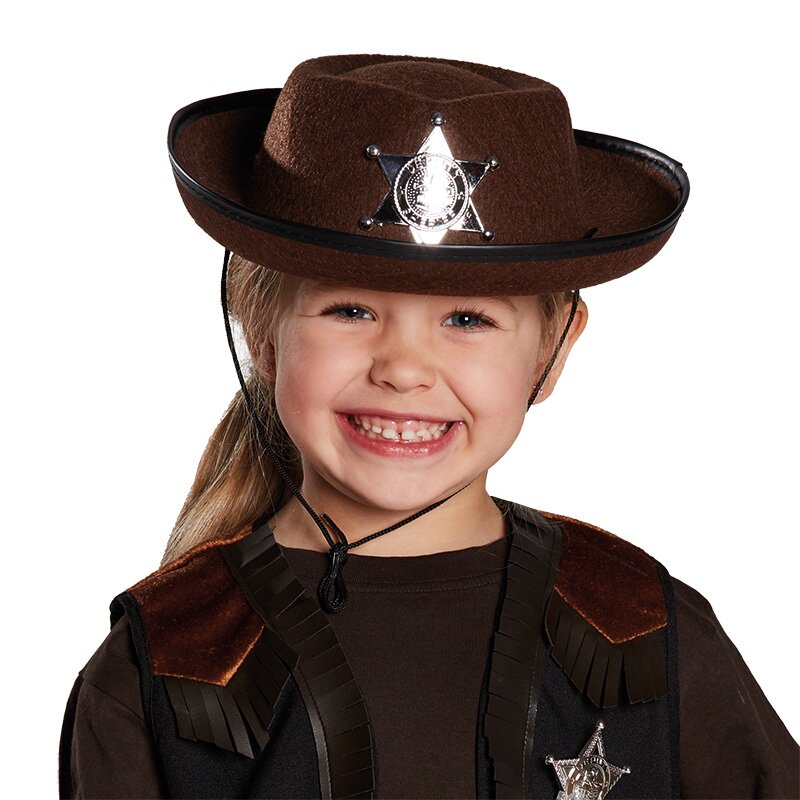 Cowboyhut braun Kinder