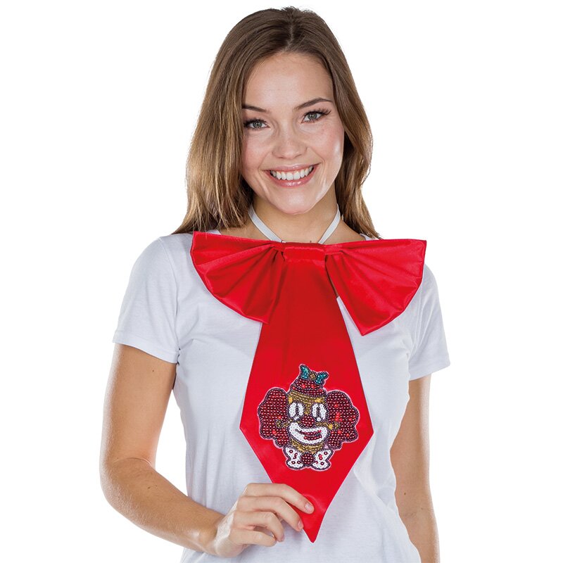 Glitter Clown Krawatte
