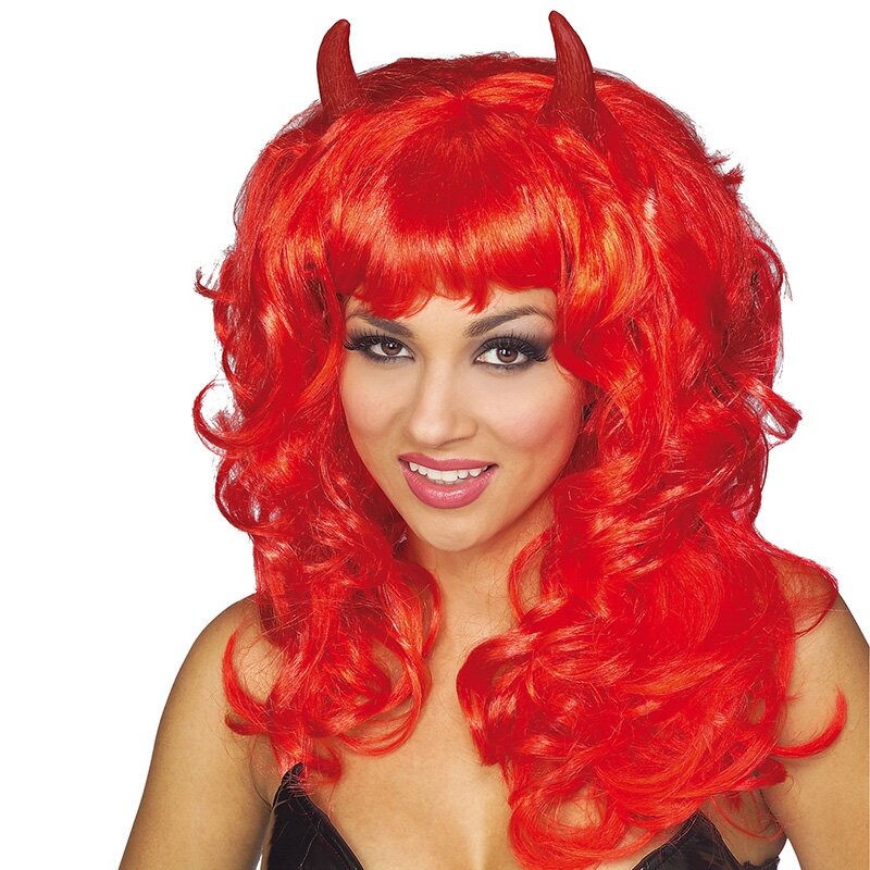 Teufelsperücke rot