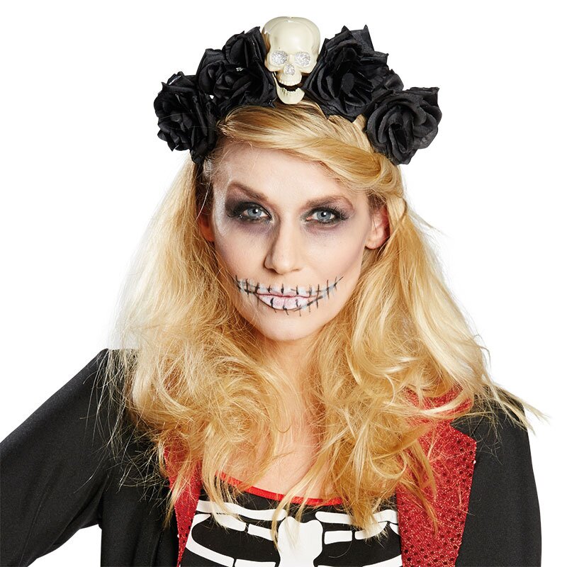 La Catrina Haarreif schwarz