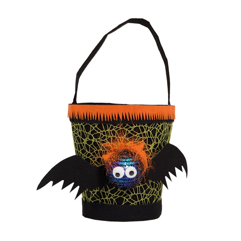 Trick or Treat Eimerchen Fledermaus LED (aus Filz)