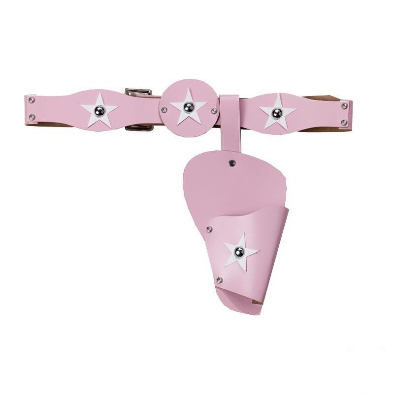 Cowboygürtel rosa aus Skai Erw.