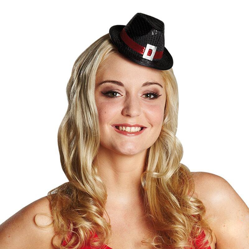 Fedora schwarz Haarclip