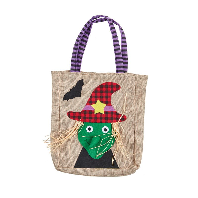 Halloween Jutebeutel Hexe 25 x 20cm