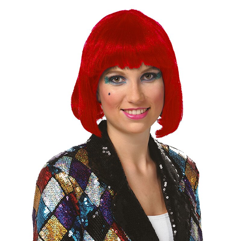 Perücke Lola rot