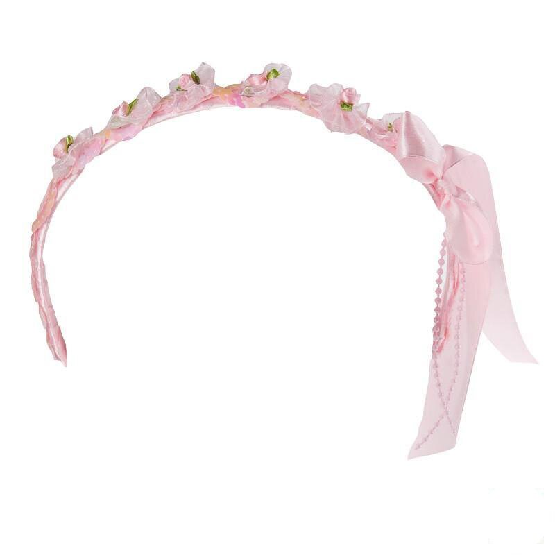 Blumen-Haarreif rosa