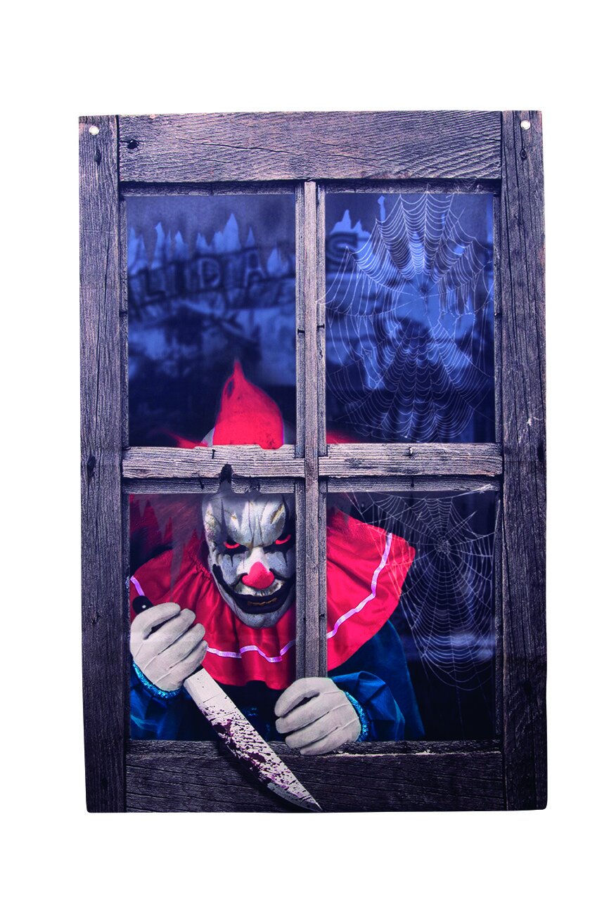 Fensterdeko Nightmare zum Aufhängen - 120 x 79 cm 