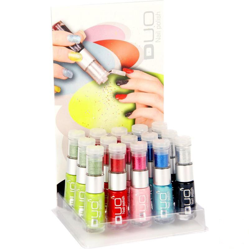 Duo-Nail Polish, 15 Stk., Display