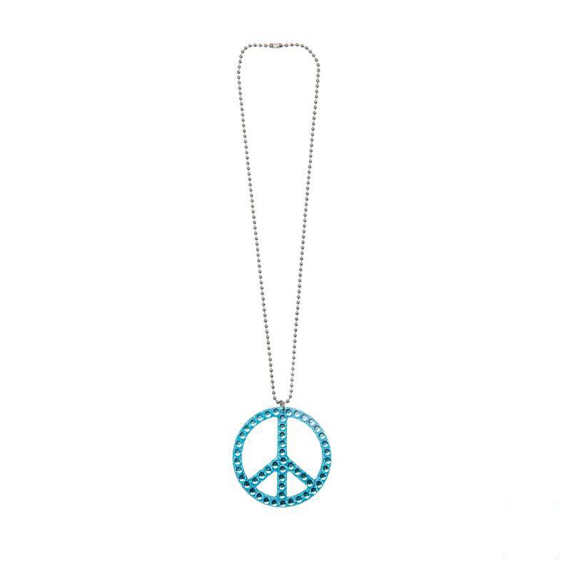 Peacekette mit Strass blau