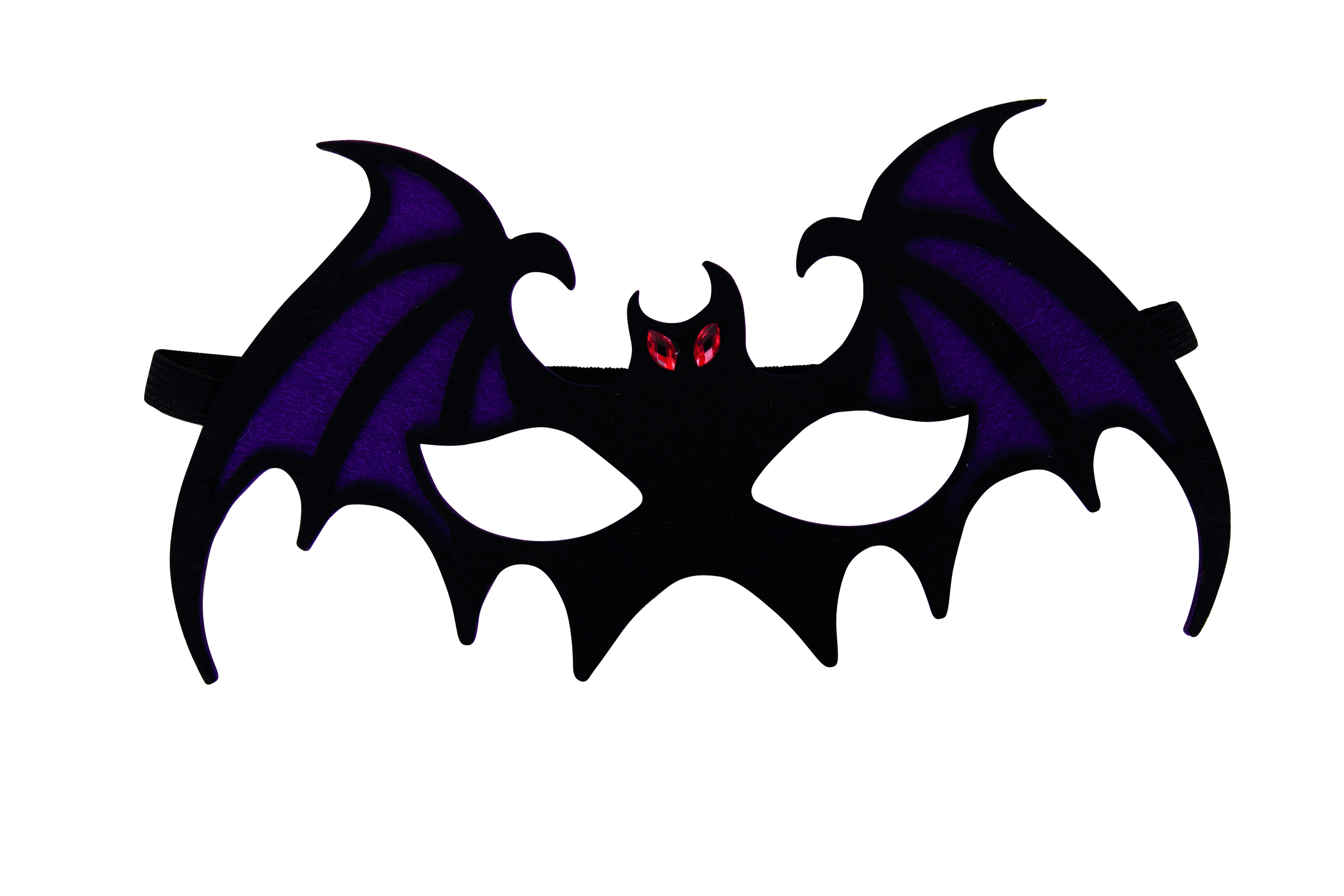 Halloween Maske Filz, lila