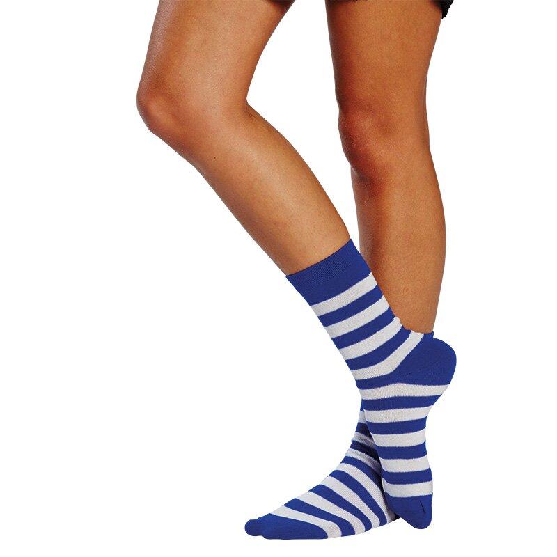 Ringelsocken blau-weiß