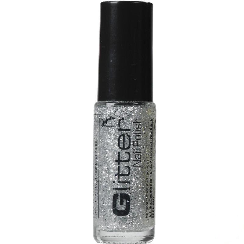 Glitter Nail Polish silber