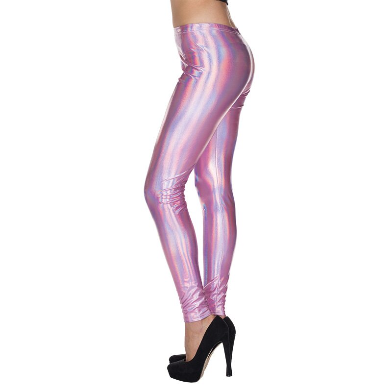 Metallic Leggings pink