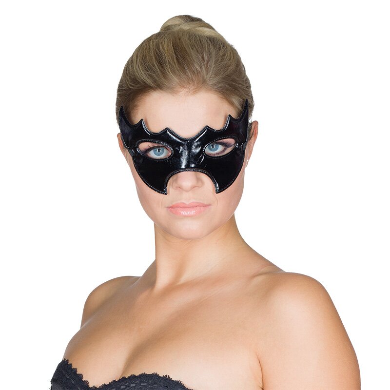 Maske Fledermaus schwarz
